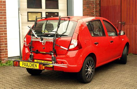 With a starting price well under £10,000. Bicycle carrier for Dacia Sandero - Paulchen Heckträger ...
