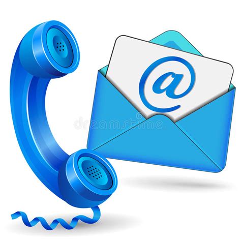 Vector Blue Contact Icon Stock Vector Illustration Of Communication