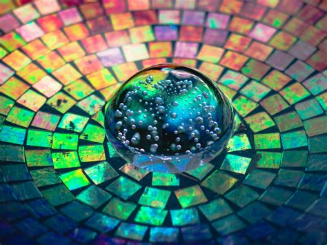 Wallpaper Bright Crystal Ball Glass Abstraction Desktop Wallpaper