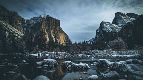 Download Wallpaper 3840x2160 River Mountains Stones
