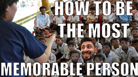 How To Be The Most Memorable Person In The Room Youtube