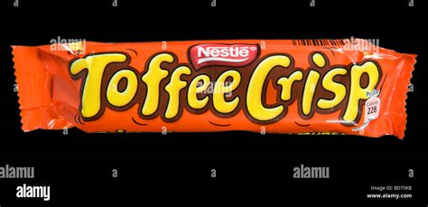 Nestle Toffee Crisp Chocolate Bar Shot In Studio Stock Photo Alamy