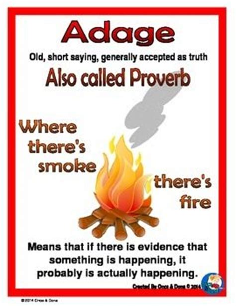 They don't mean exactly what they say. Adage or Proverb, use this activity for introduction or as ...