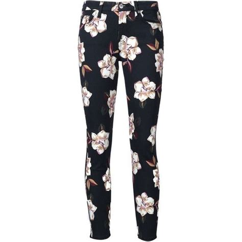 7 For All Mankind Floral Print Skinny Jeans Floral Skinny Jeans Printed Skinny Jeans