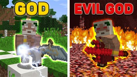 Minecraft God Vs Evil God Who Wins In Minecraft Youtube