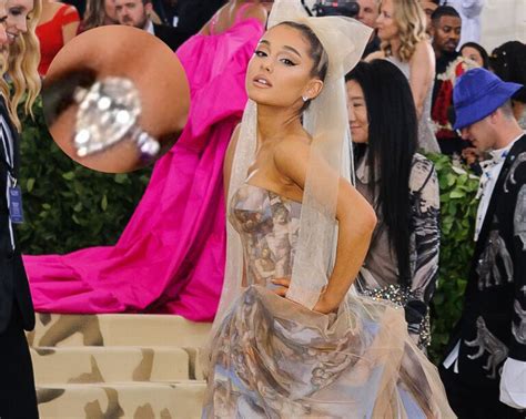 Ariana Grande Engagement Ring Details Photos