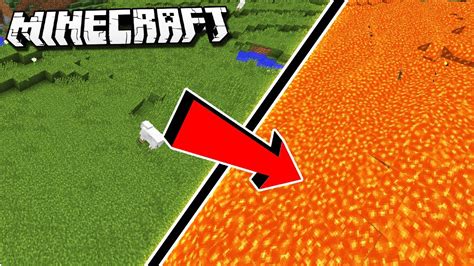 If Grass And Lava Changed Places In Minecraft Youtube
