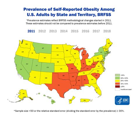 Adult Obesity Prevalence Maps Overweight And Obesity Cdc
