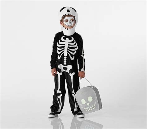 Kids Glow In The Dark Skeleton Halloween Costume Pottery Barn Kids
