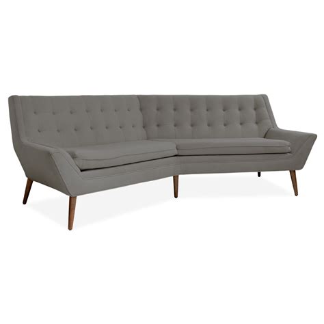 Modern Sofas And Sectionals Upholstered Whitaker Angled Sofa