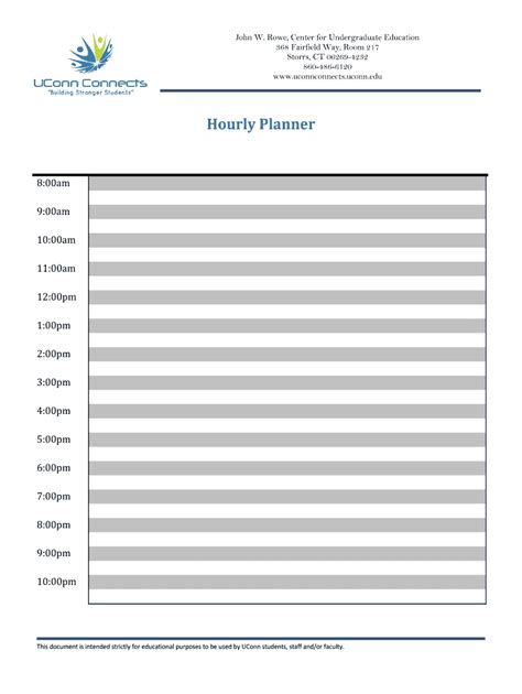 Hourly Planner Online Fill Online Printable Fillable Blank Pdffiller