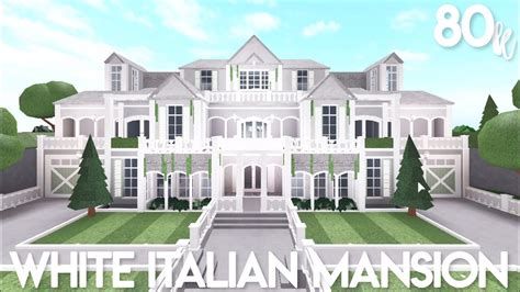 Bloxburg House Build Exterior Summer Mansion Large Plot Bloxburg House Build