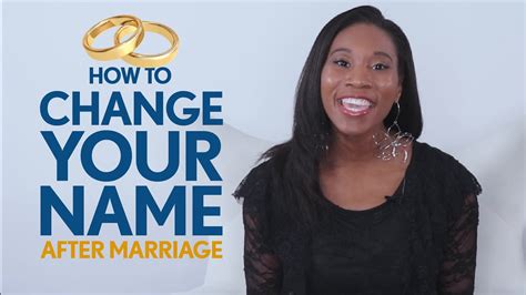 How To Change Your Name After Marriage Youtube