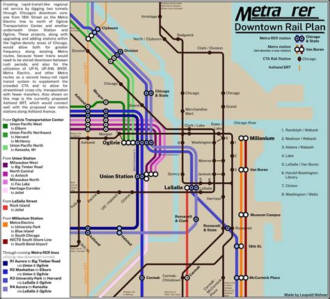 Metra Rer My Proposed Map To Connect Chicagos Commuter Rail