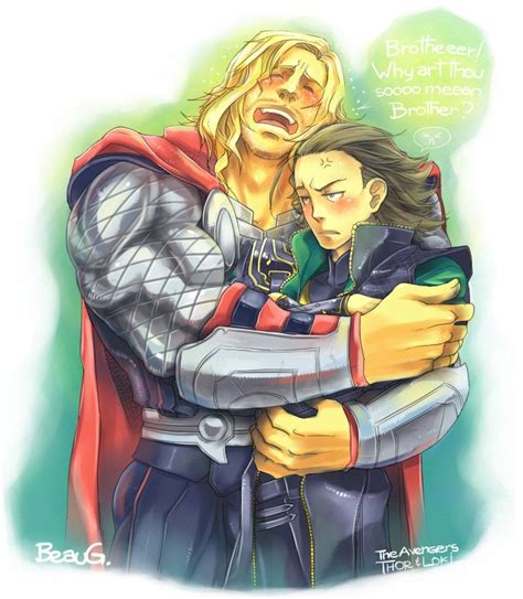 Thor And Loki By ~bogilliam Loki Marvel Thor Loki