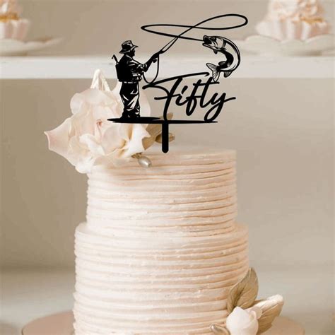 Cake Topper Fly Fishing In Cake Toppers Fishing Cake Topper Fish Cake
