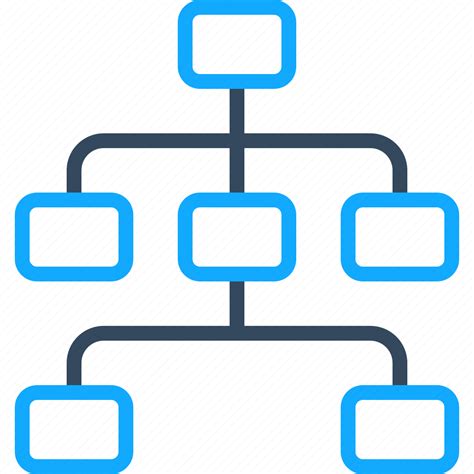 Duoline Hierarchy Chart Teamwork Leadership Diagram Office Icon