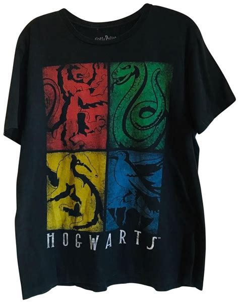 Warner Bros Studio Store Black Harry Potter Hogwarts Tee Shirt Size