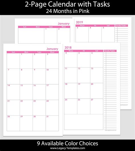 5x8 Calendar Templates To Print Example Calendar Printable