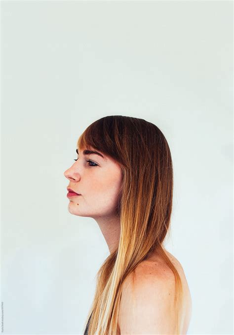 A Profile View Of A Womans Face By Stocksy Contributor Kayla Snell