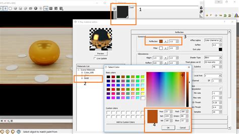 Change Material Color Vray Sketchup - Setting material Vray sketchup (Gold) ~ Dizar Smart