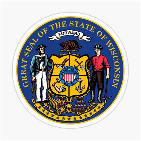 Seal Of The State Of Wisconsin Stickers Redbubble