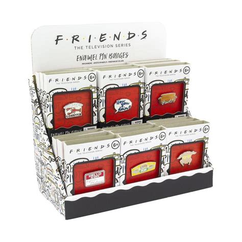 Friends Enamel Pin Badges Retro Chest