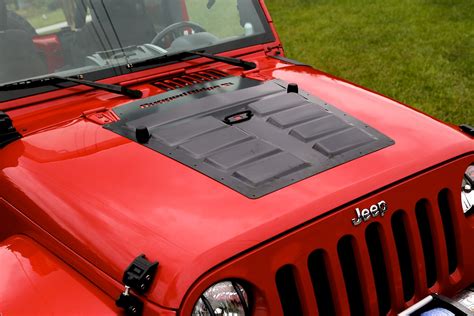 Rugged Ridge 1775910 Hood Louver Vent In Black For 07 17 Jeep