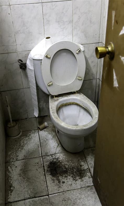 Dirty Bathroom Unsanitary Stock Photo Image Of Damaged 218769882