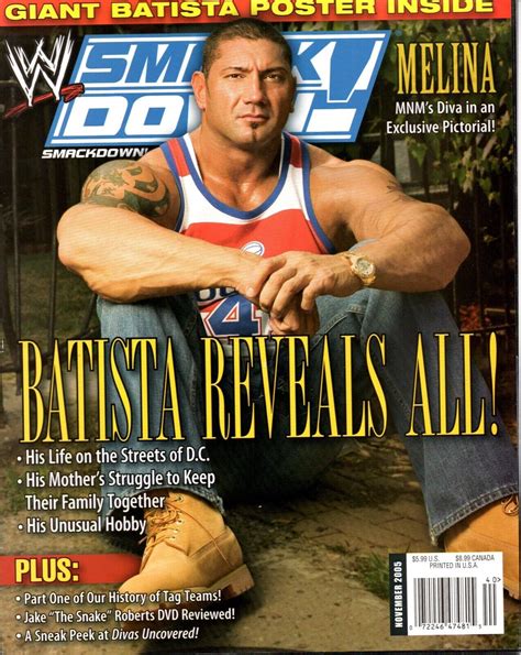 Batista November 2005 Wwe Smackdown Wrestling Magazine Wwf Melina Ebay