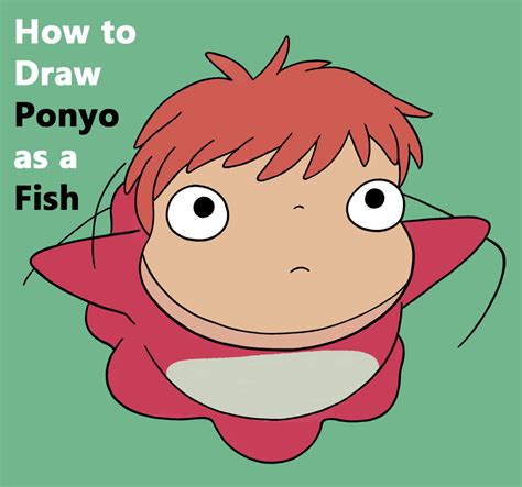 How to Draw Ponyo (Nara) from Studio Ghibli – Easy Step by Step Drawing