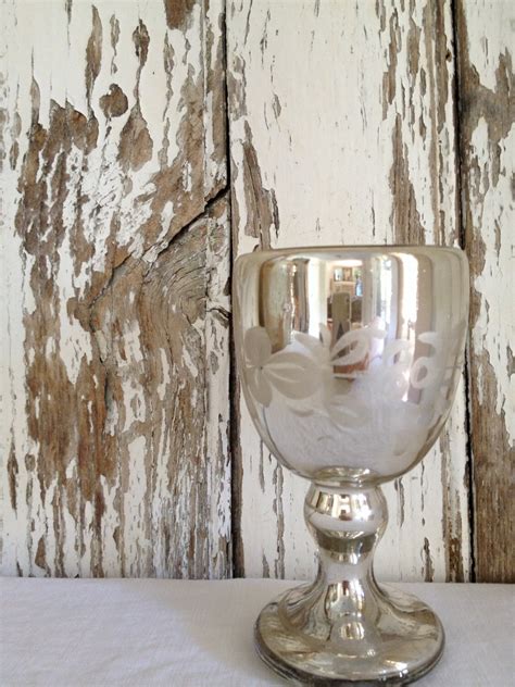 Antique Mercury Glass Vase