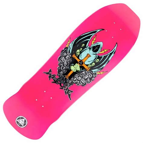 Welcome Skateboards Knight On Early Grab Neon Pink Dip Skateboard