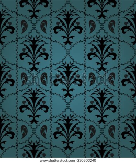Seamless Vintage Intricate Wallpaper Pattern Stock Vector Royalty Free