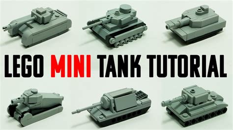 Lego Mini Tanks Tutorial Youtube