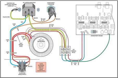 Wiring diagram for speaker crossover. 3 Way Active Crossover (From Siliconchip)