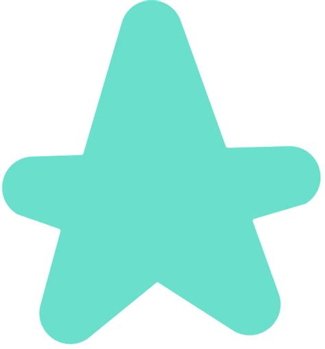 Cyan Star Icon 素材 Canva可画