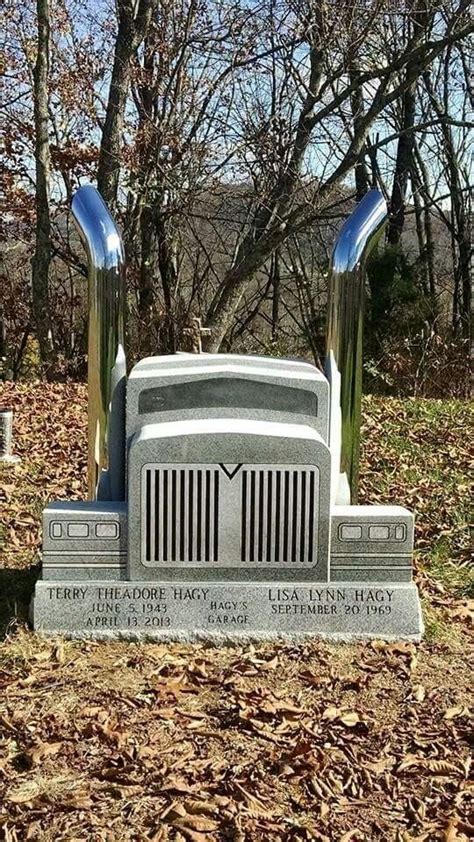 Truckers Headstone Unusual Headstones Headstones Cemetery Monuments