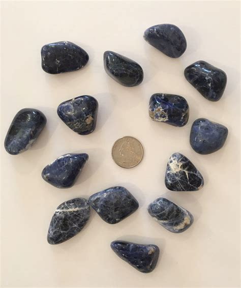Beautiful Tumbled Sodalite Healing Gemstone Tumbled Stones Healing
