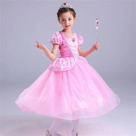 Casual Girl Princess Party Dress Halloween Cosplay Sofia Princess Show