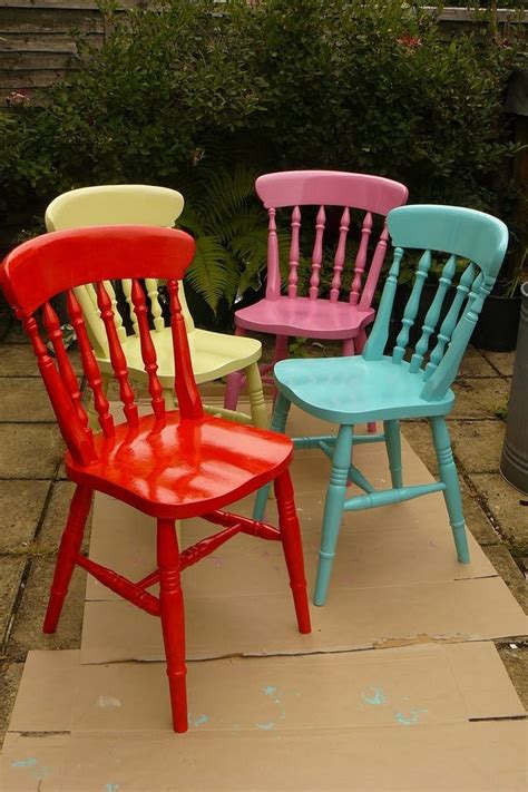 Image Result For Painted Kitchen Chairs Colored Dining Chairs