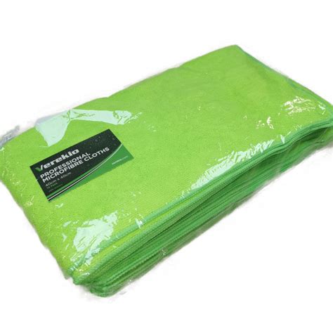 Microfibre Cloth Green Professional 5pack Ernies