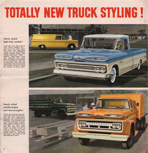Gm 1960 Chevy Truck Sales Brochure