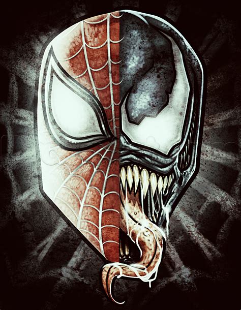 How To Draw Spiderman And Venom Step By Step Marvel