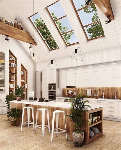 Vaulted ceiling with exposed beams pictures. 1001 + ideas for a vaulted ceiling to create an airy ...