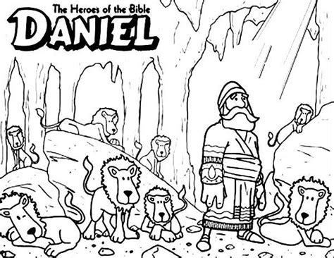 Daniel The Bible Heroes Coloring Page Netart Bible Heroes Sunday