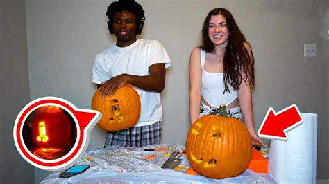 Kanel Jospeh Carves Pumpkins With His New Girlfriend Youtube