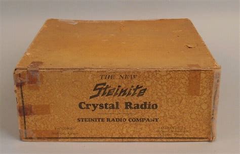 Vintage Steinite 1920s Crystal Radio In Original Box Ebay