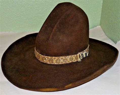 Old Vintage Stetson Buck Jones Cowboy 10 Gallon Hat Sheplers Last