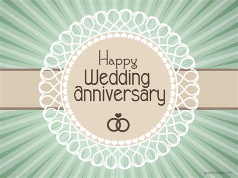 Happy Wedding Anniversary Simple Greeting Graphicsplay